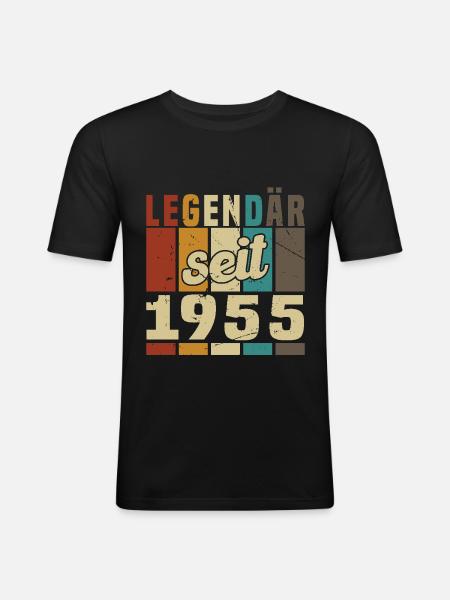 Legend since 1955 - Men's Slim Fit T-Shirt - black