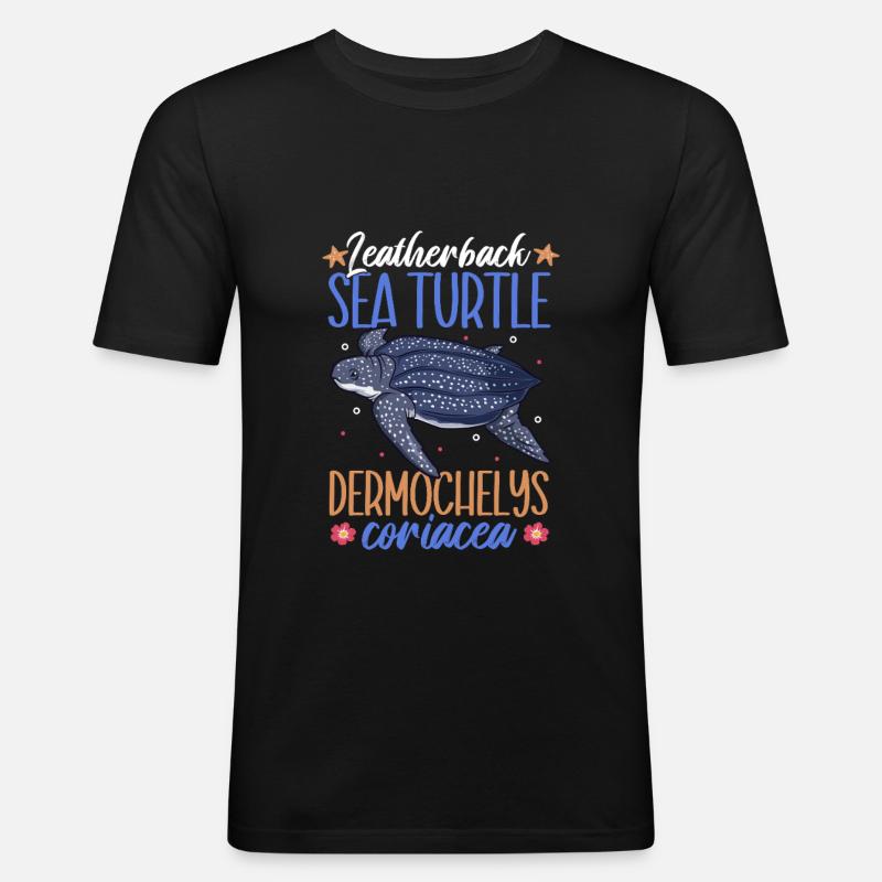 Leatherback Turtle - Men's Slim Fit T-Shirt - black