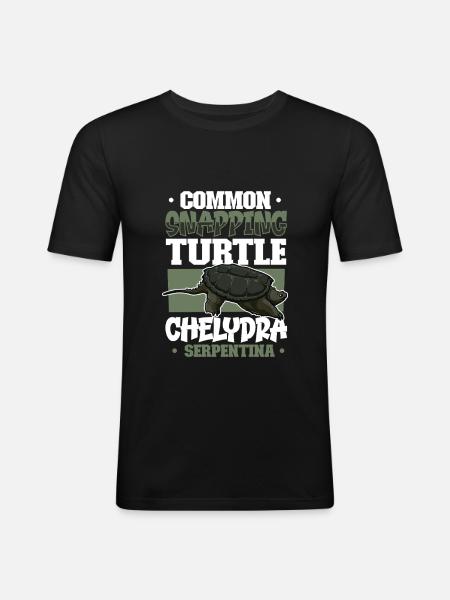 Snapping Turtle - Men's Slim Fit T-Shirt - black