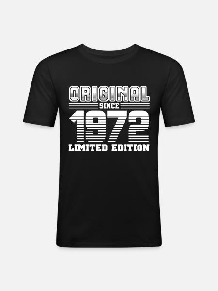 1972 - Men's Slim Fit T-Shirt - black