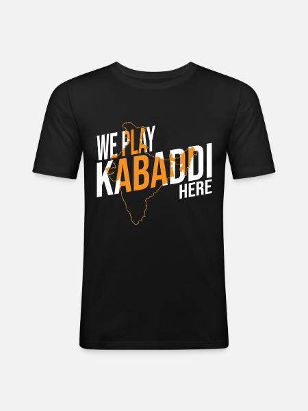 Gift for Kabaddi Lovers - Men's Slim Fit T-Shirt - black