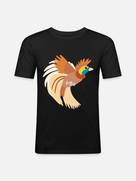 Bird of paradise - Men's Slim Fit T-Shirt - black