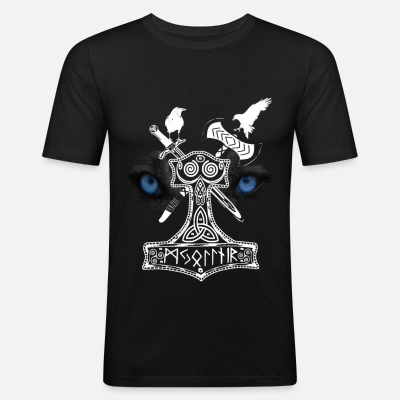Thor - Männer Slim Fit T-Shirt - Schwarz