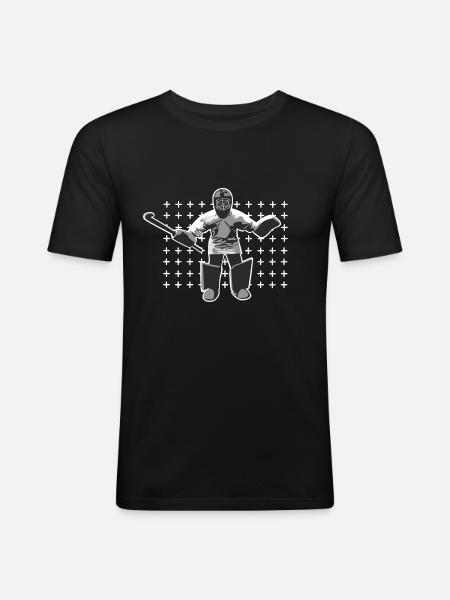 Hockey Goalie - Men's Slim Fit T-Shirt - black