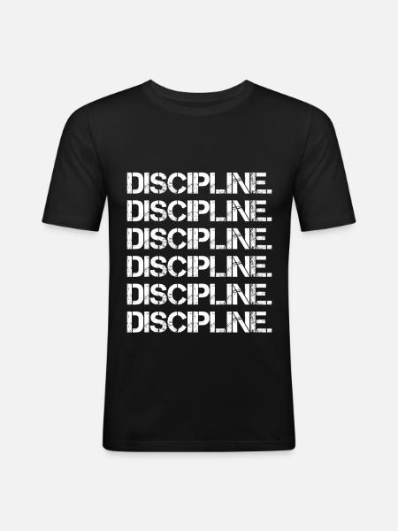 Discipline - Men's Slim Fit T-Shirt - black