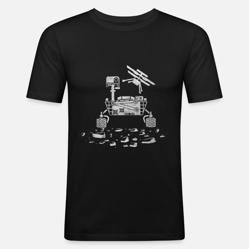 Mars Planet Space Space - Men's Slim Fit T-Shirt - black
