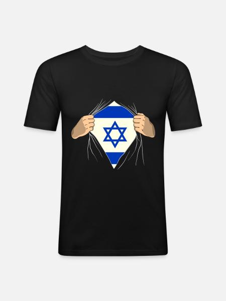 Israel - Men's Slim Fit T-Shirt - black