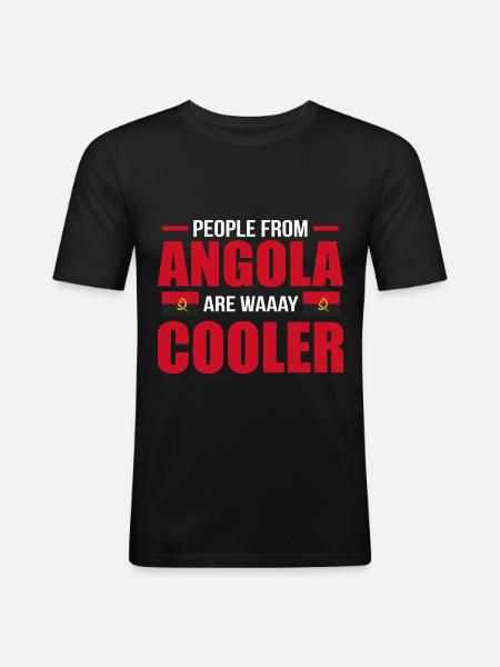 Angola - Men's Slim Fit T-Shirt - black