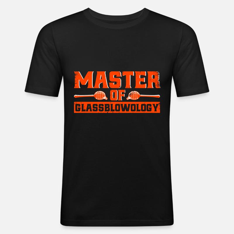 Glasarbeiter Glasblasen Glasbläser Geschenk - Männer Slim Fit T-Shirt - Schwarz