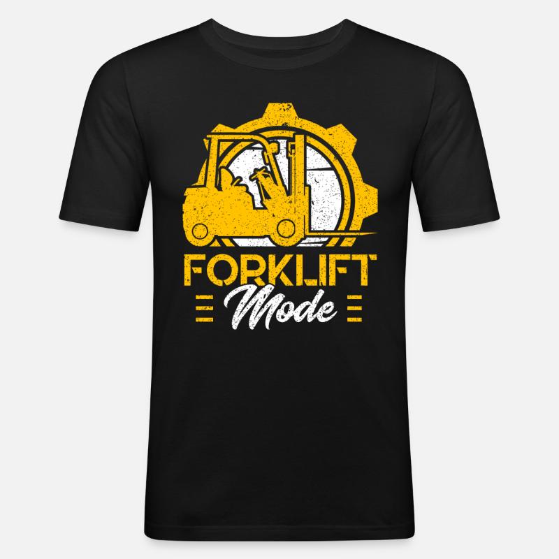 Gabelstaplerfahrer Gabelstapler-Modus Geschenk - Männer Slim Fit T-Shirt - Schwarz