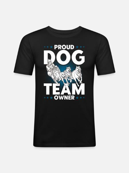 Dog sledding Dog sledding Sledding - Men's Slim Fit T-Shirt - black