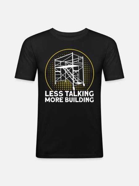 Stillads stillads stilladser Stillads gave - Herre Slim Fit T-Shirt - sort