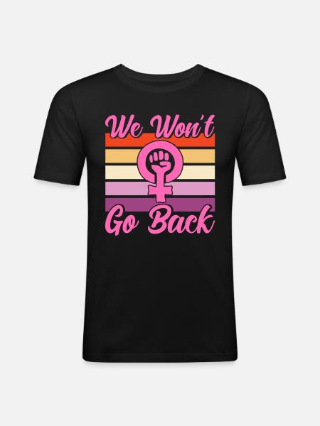 Gender equality Feminism Rec - Men's Slim Fit T-Shirt - black