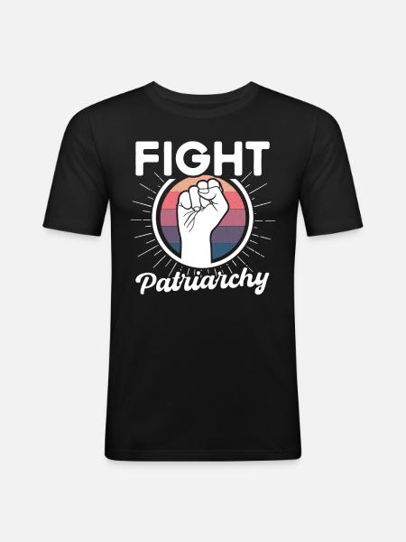 Empowerment of gender equality F - Men's Slim Fit T-Shirt - black