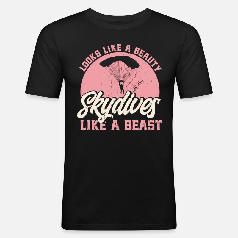 Skydive Skydiver Gift - Men's Slim Fit T-Shirt - black