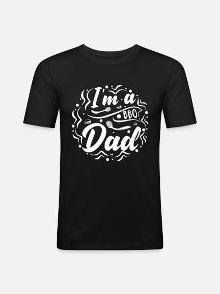 I'm a BBQ Dad - Men's Slim Fit T-Shirt - black