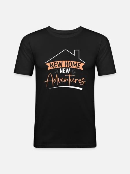 Neuer Hauseigentümer Hauseigentümer - Männer Slim Fit T-Shirt - Schwarz