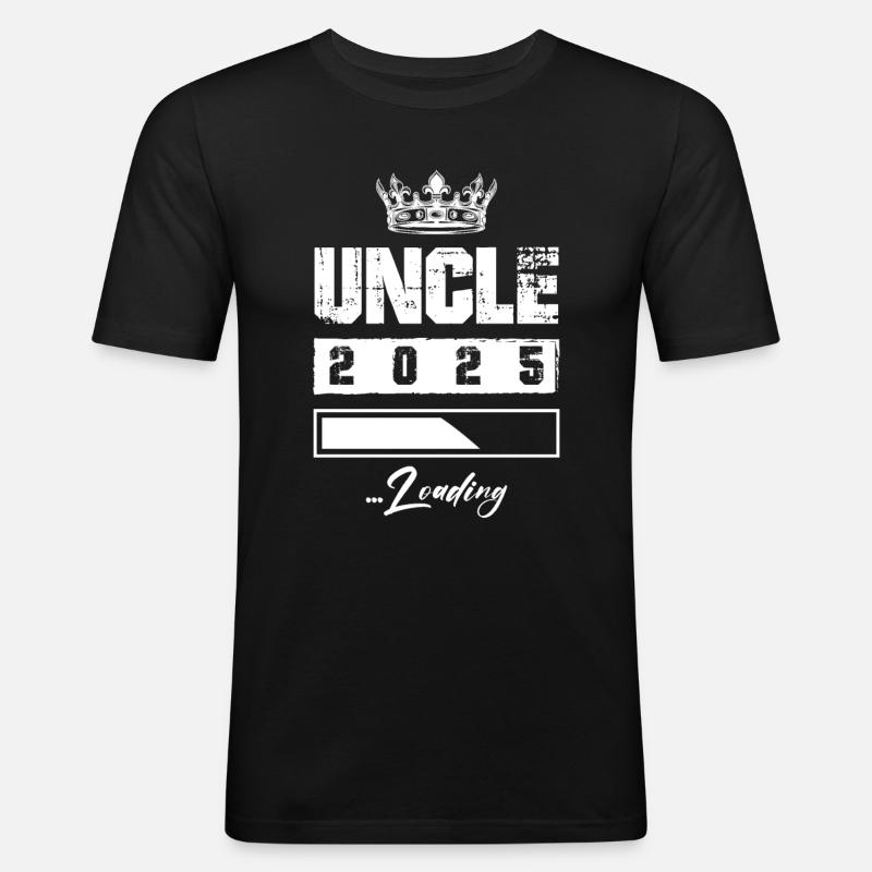 Uncle 2025 Loading - Men's Slim Fit T-Shirt - black