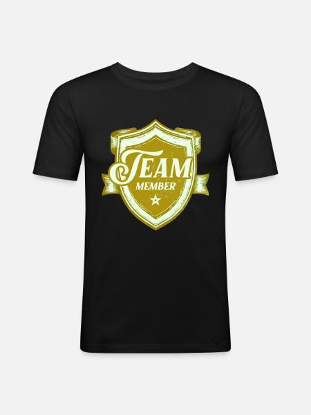 Équipier - T-shirt près du corps Homme - noir