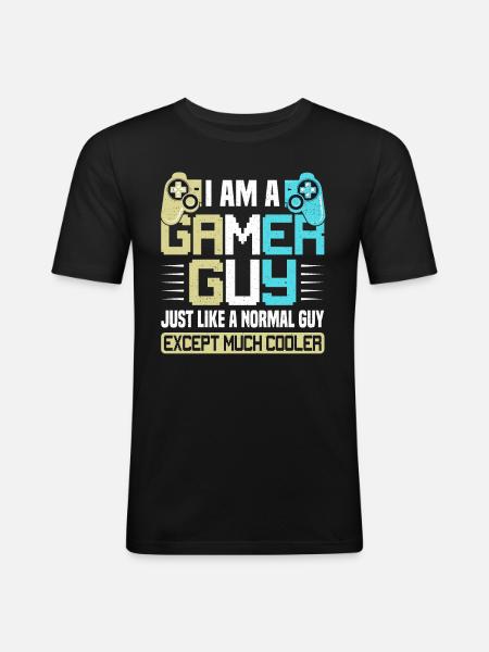 Gamer Boy - Men's Slim Fit T-Shirt - black