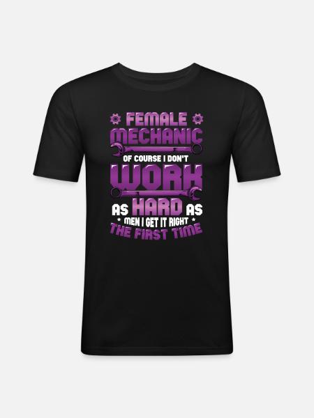 Mechanic - Men's Slim Fit T-Shirt - black