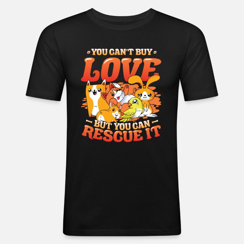 Love cannot be bought. - Men's Slim Fit T-Shirt - black