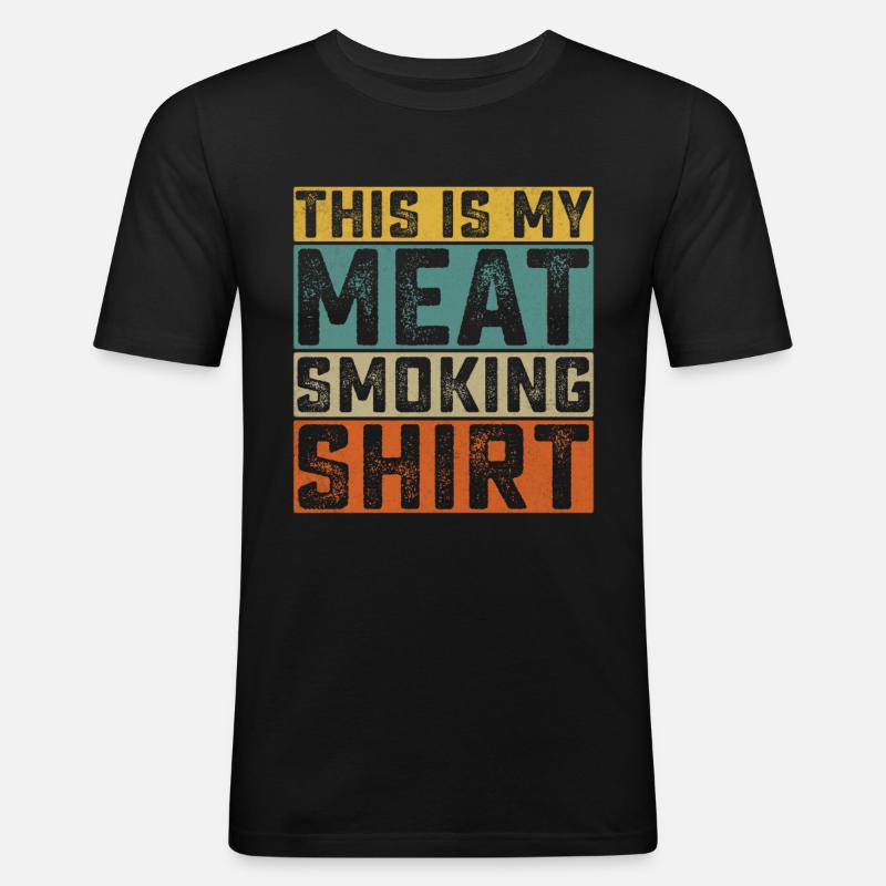 Grillen Männer Kochen Hobbykoch - Männer Slim Fit T-Shirt - Schwarz