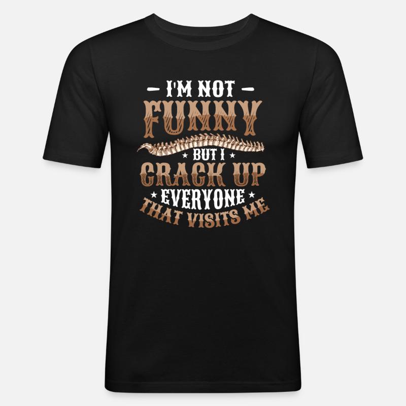 Ich Bin Nicht Witzig - Männer Slim Fit T-Shirt - Schwarz