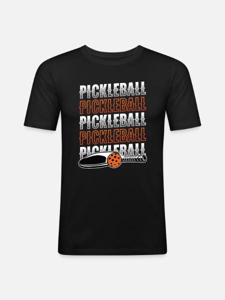 Pickleball lovers - Men's Slim Fit T-Shirt - black