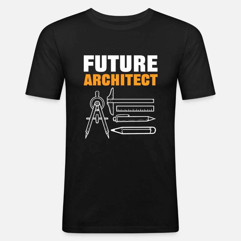 Future Architect Architecture Student - Men's Slim Fit T-Shirt - black