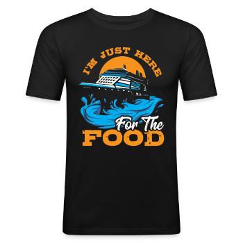 Kreuzfahrt Schiff Urlaub Familie - Männer Slim Fit T-Shirt - Schwarz - Vorne - Nik (191cm)