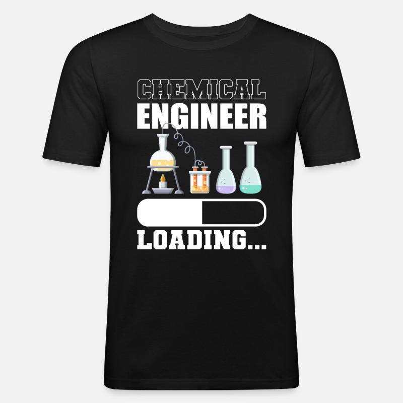 Future Chemical Engineer Loading Chemist - Men's Slim Fit T-Shirt - black