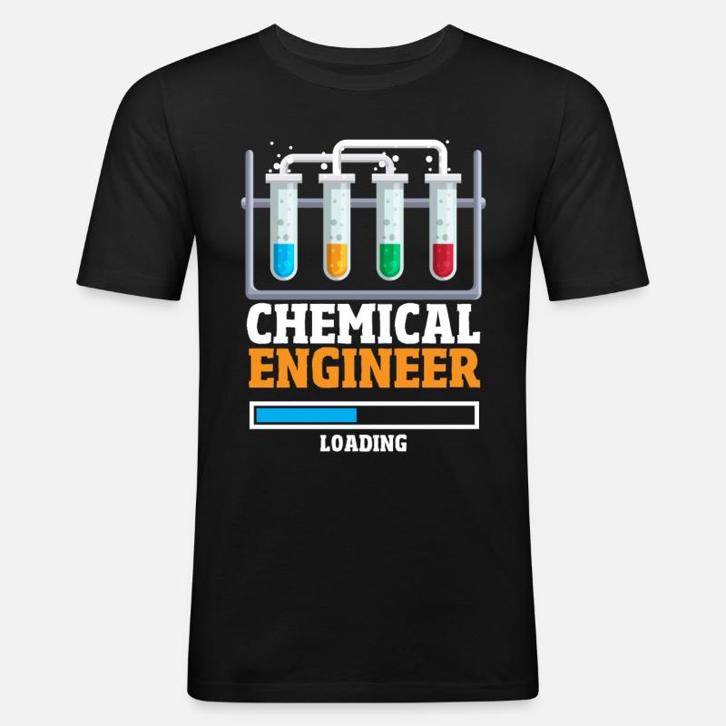 Future Chemical Engineer Loading Chemist - Men's Slim Fit T-Shirt - black