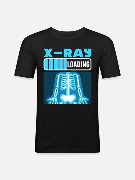 Technicien en radiologie technologie radiologue - T-shirt près du corps Homme - noir