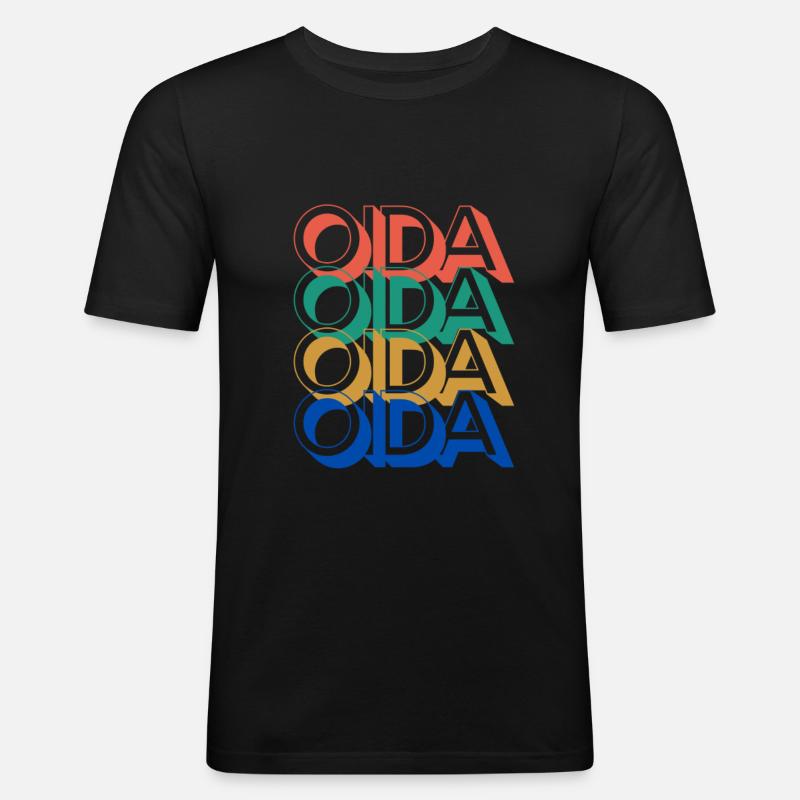 Oida Oida Oida Oida - Men's Slim Fit T-Shirt - black