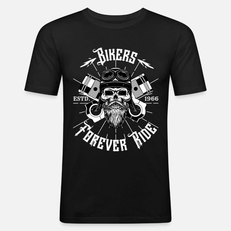 Ich bin ein Biker. - Männer Slim Fit T-Shirt - Schwarz