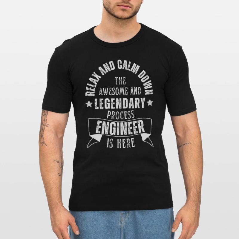 Legendary process engineer is a profession here Men's Slim Fit T-Shirt