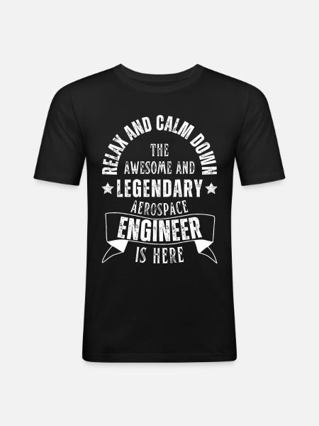 Legendary Aerospace Engineer Profession - Men's Slim Fit T-Shirt - black