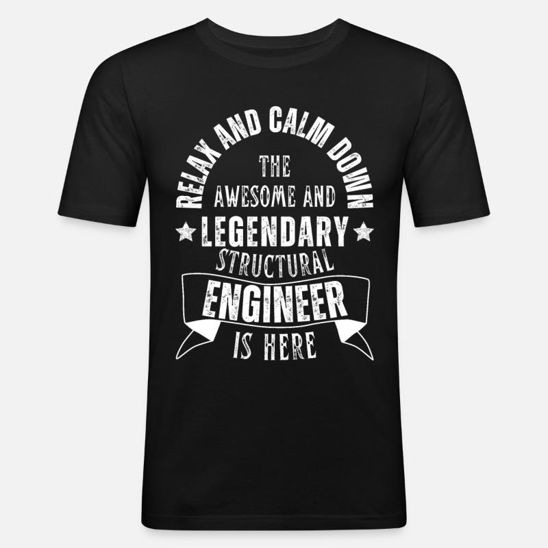 Legendary Structural Engineer - Men's Slim Fit T-Shirt - black