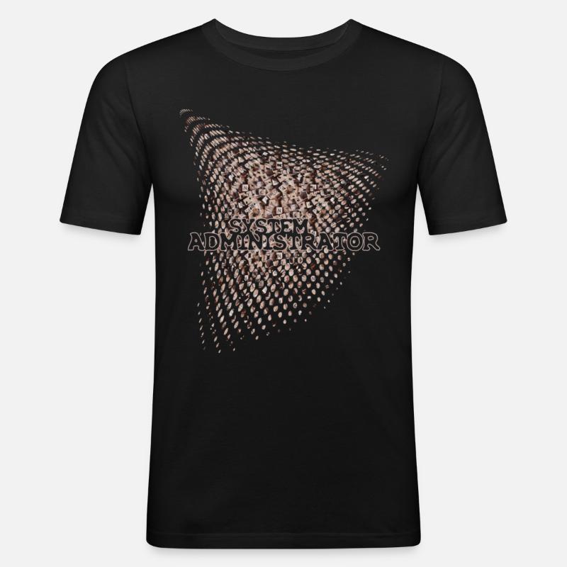 SYSTEM ADMINISTRATOR - Männer Slim Fit T-Shirt - Schwarz
