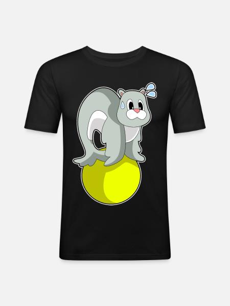 Seal Workout Gymnastics Fitness - T-shirt près du corps Homme - noir