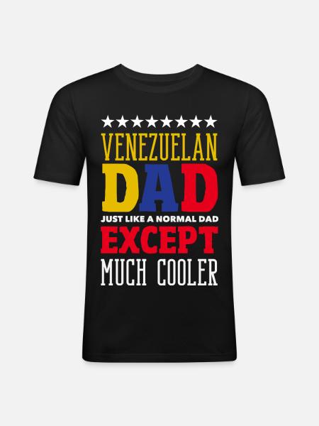 Venezuela Flag Pride & Home Venezuela - Men's Slim Fit T-Shirt - black