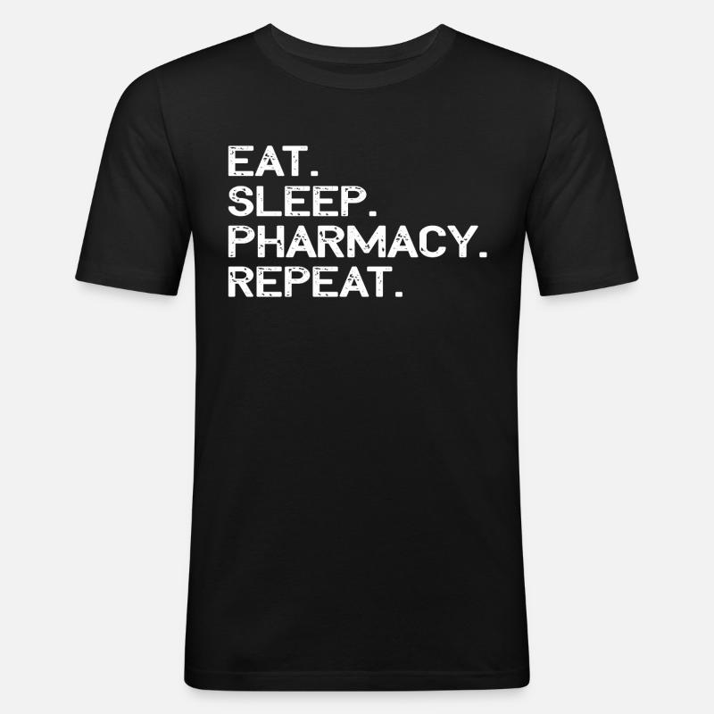 Pharmaceutical pharmacy student student - Men's Slim Fit T-Shirt - black