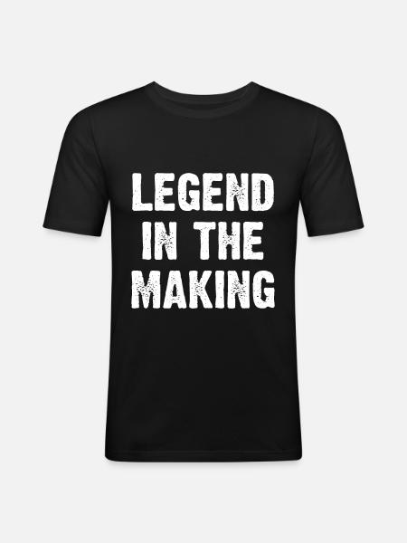 Legend In The Making - Männer Slim Fit T-Shirt - Schwarz