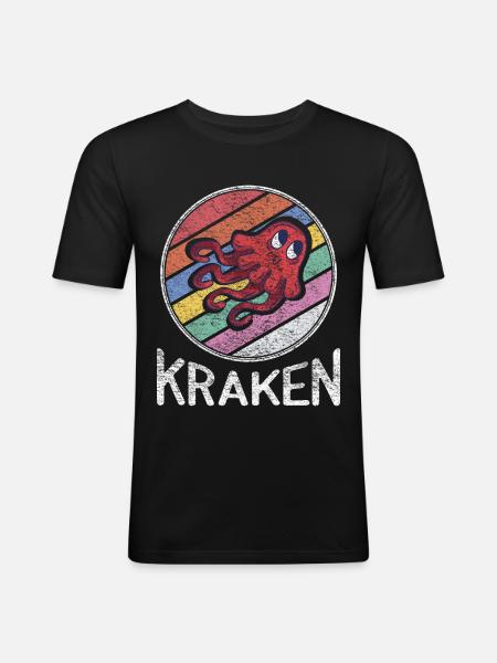 Kraken Children - Men's Slim Fit T-Shirt - black