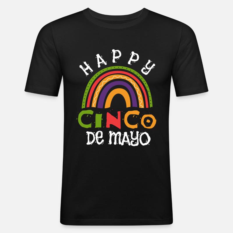 Fiesta Joyeux Cinco De Mayo - T-shirt près du corps Homme - noir