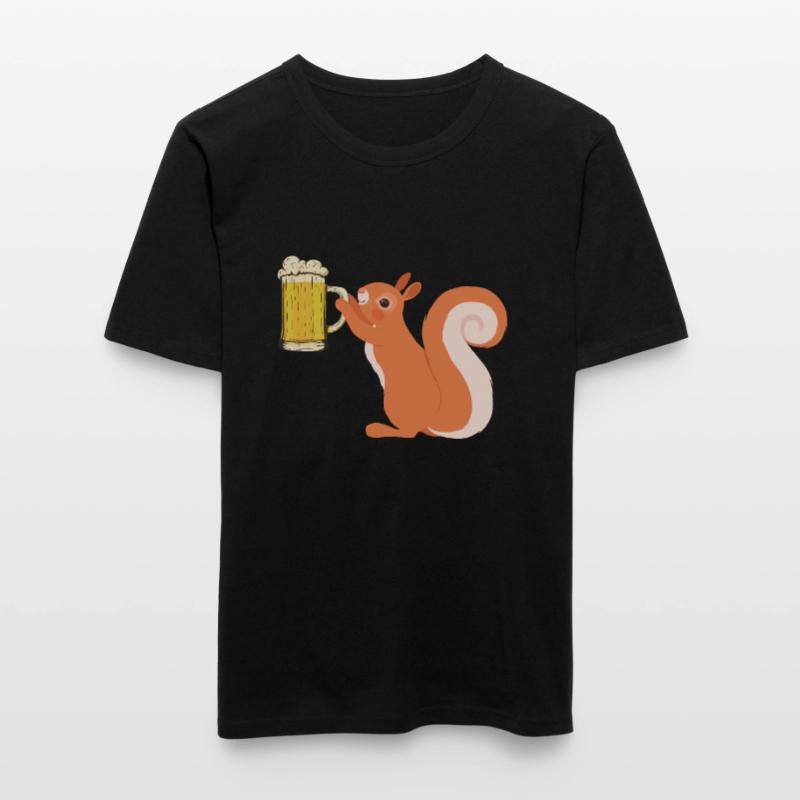 Eichhörnchen, lustiges Eichhörnchen, Eichhörnchen Männer Slim Fit T-Shirt