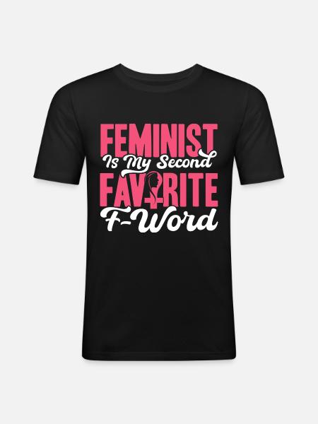 Gender equality Gender equality - Men's Slim Fit T-Shirt - black