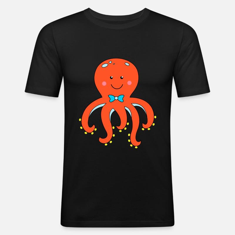 Octopus octopus octopus - Men's Slim Fit T-Shirt - black