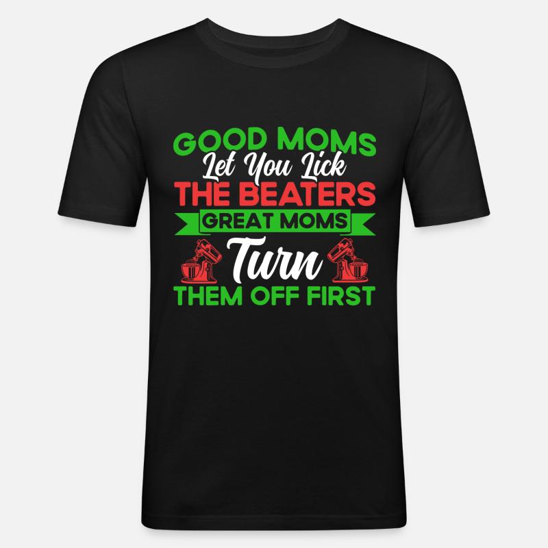 Plätzchen backen Plätzchenbacken Crew Weihnachtsbä - Männer Slim Fit T-Shirt - Schwarz
